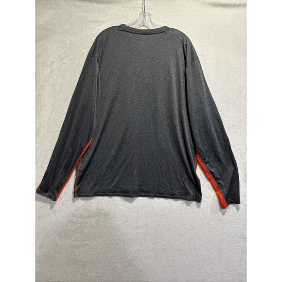 Knights Apparel Syracuse Long Sleeve Performance Shirt Grey Orange Men's 2XL XXL - Picture 9 of 14